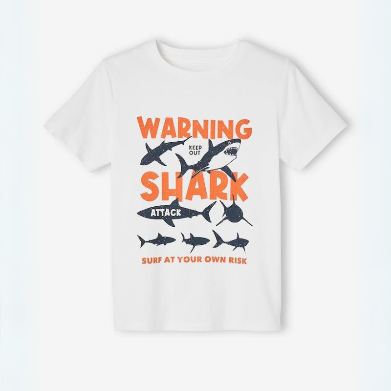 Warning Shark Attack Tee