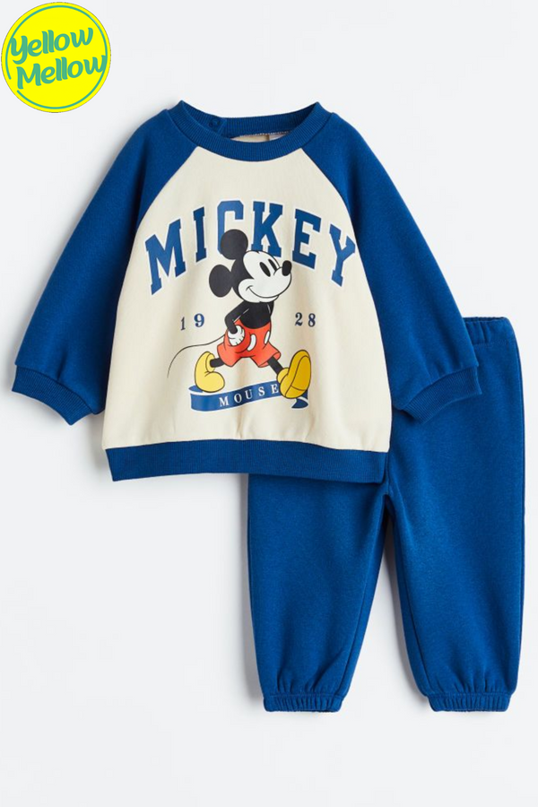 Micky Blue & White Raglan Tracksuit