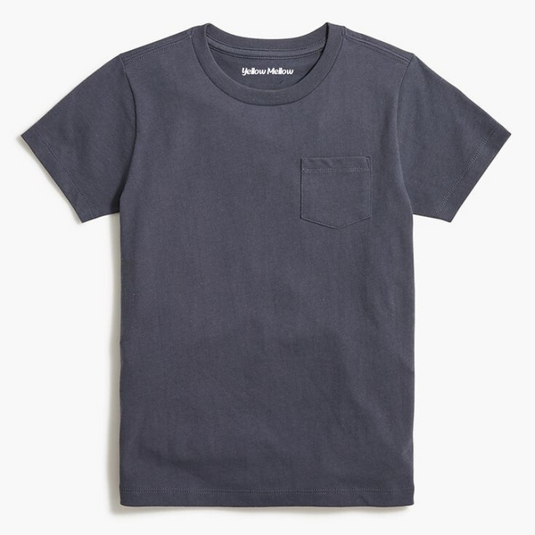Grey Basic Tee with Front Pocket