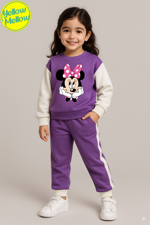 Minnie Mouse Purple & White Tracksuit