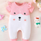 Pink Bear Face Romper