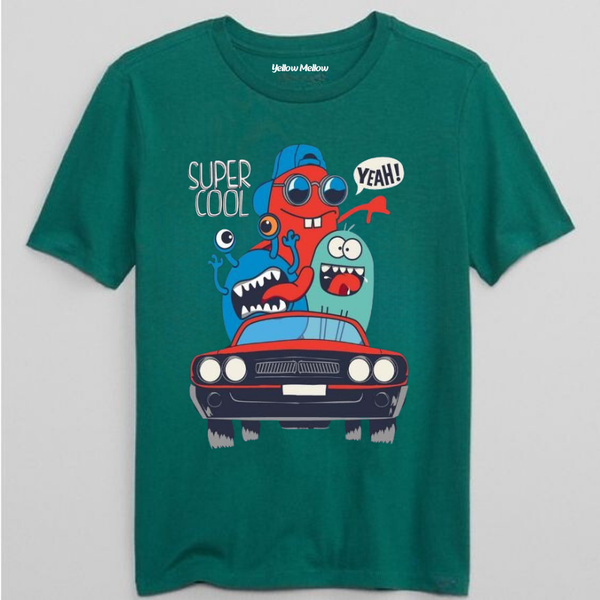 Super Cool Squad Green Tee