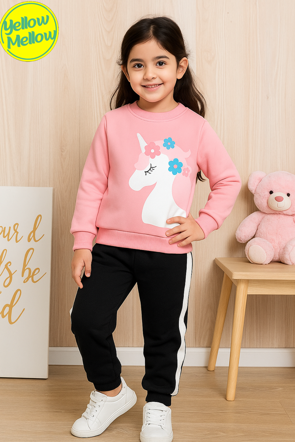 Unicorn Pink Black Tracksuit