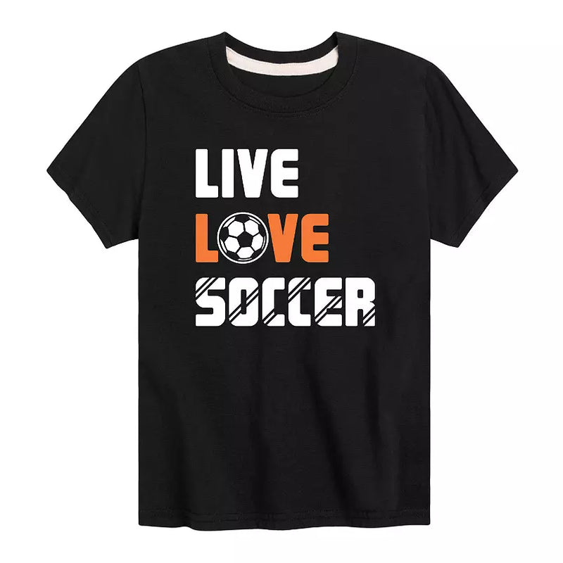 Live Love Soccer Black Tee