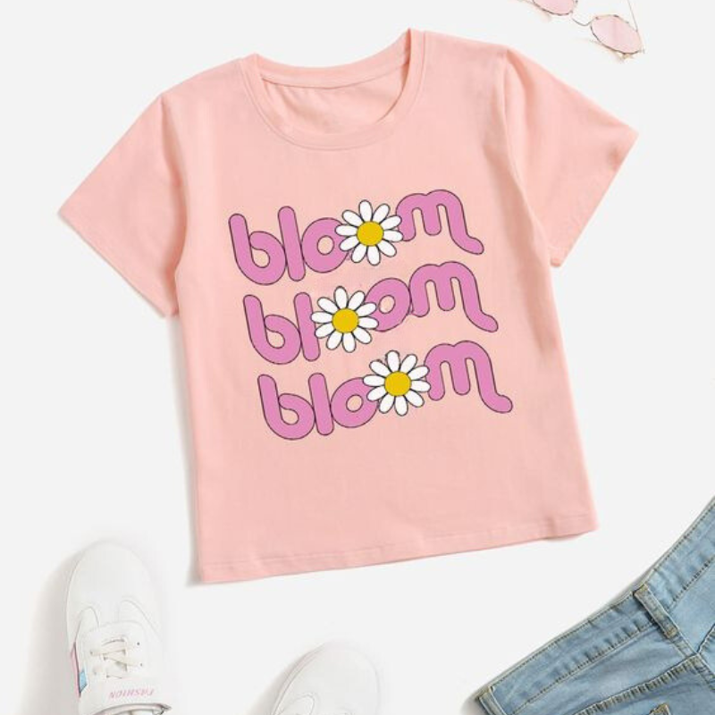 Bloom Bloom Bloom Pink Tee