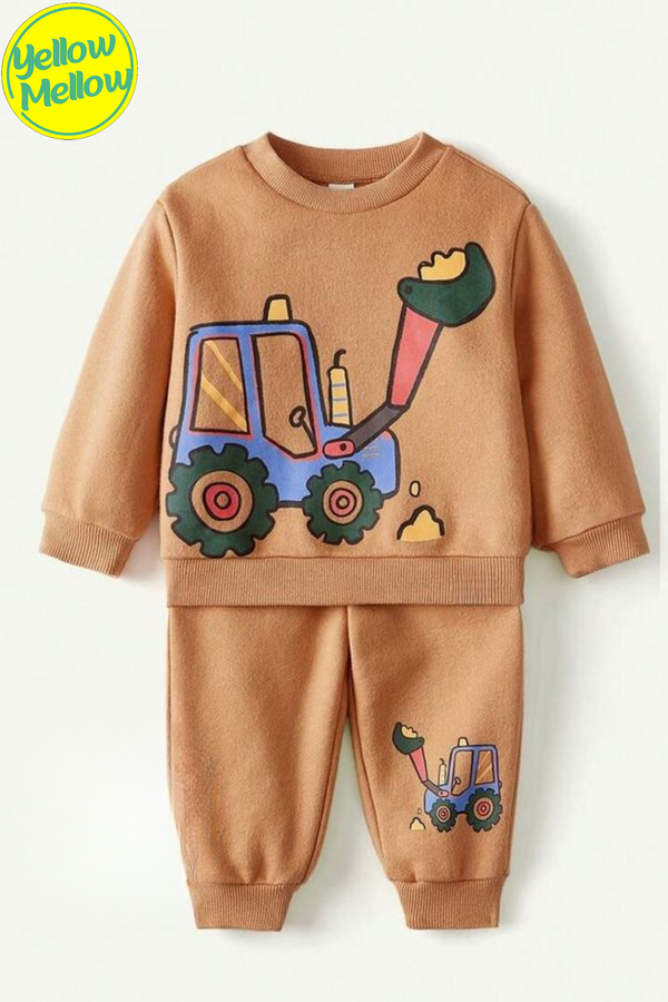Digger Brown Fleece Tracksuit