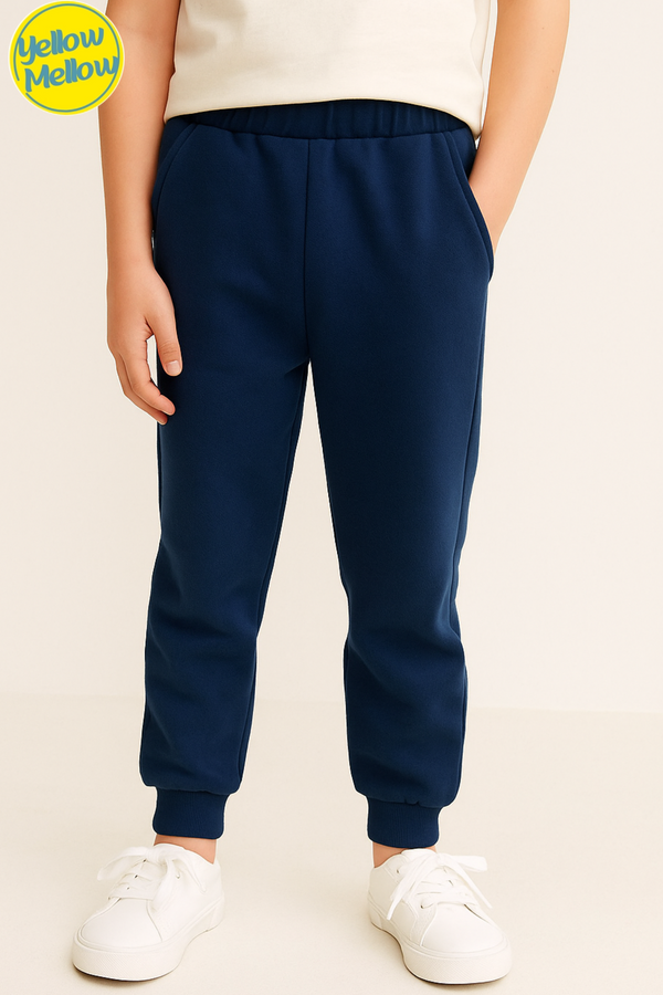 Plain Navy Terry Trouser