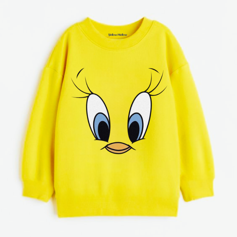 Tweety Yellow Full Sleeves Winters Tshirt