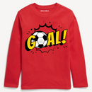 Goal Red Full Sleeves Tee