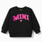 Mini Black Terry Sweatshirt