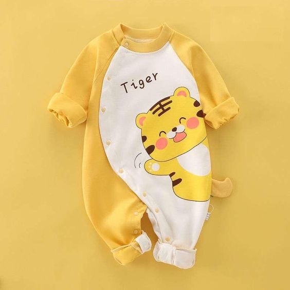 Happy Tiger Waving Romper